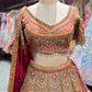 Antique Gold Zari Designer Lehenga with Dupatta
