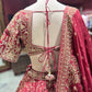 Maroon Zari Embroidered  Lehenga with Architectural Motifs
