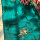 Rama Green Designer Saree with Handcrafted Bird Motifs