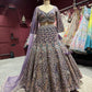 Lavender Heavy Embroidered Lehenga Choli with Dupatta