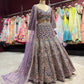 Lavender Heavy Embroidered Lehenga Choli with Dupatta