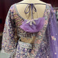 Lavender Heavy Embroidered Lehenga Choli with Dupatta