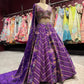 Royal Purple Multi-Color Embroidered Designer Lehenga Choli with Dupatta