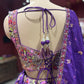 Royal Purple Multi-Color Embroidered Designer Lehenga Choli with Dupatta