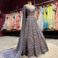 Multicolor Pastel Embroidered Designer Wedding Lehenga Set