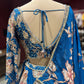 Teal Blue Floral Embroidered Designer Lehenga Set