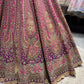 Rani Pink Heavy Zari Embroidered Designer Lehenga Set