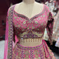 Rani Pink Heavy Zari Embroidered Designer Lehenga Set