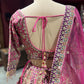 Rani Pink Heavy Zari Embroidered Designer Lehenga Set