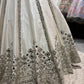 Ivory Mirror Work Lehenga with Blush Pink Blouse & Dupatta