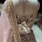 Dusty Mauve Floral Embroidered Designer Lehenga Set