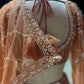 Rust Orange Sequin Embroidered Designer Lehenga Set
