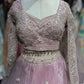 Powder Pink Embroidered Pleated Designer Lehenga Set