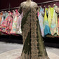 Emerald Green Designer Zari Embroidered Saree