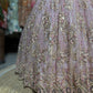 Blush Pink Floral Embellished Designer Lehenga Set