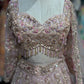 Blush Pink Floral Embellished Designer Lehenga Set