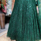Emerald Green Embellished Designer Fish Cut Lehenga Set
