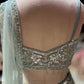 Sage Green Fish Cut Embroidered Designer Lehenga Set