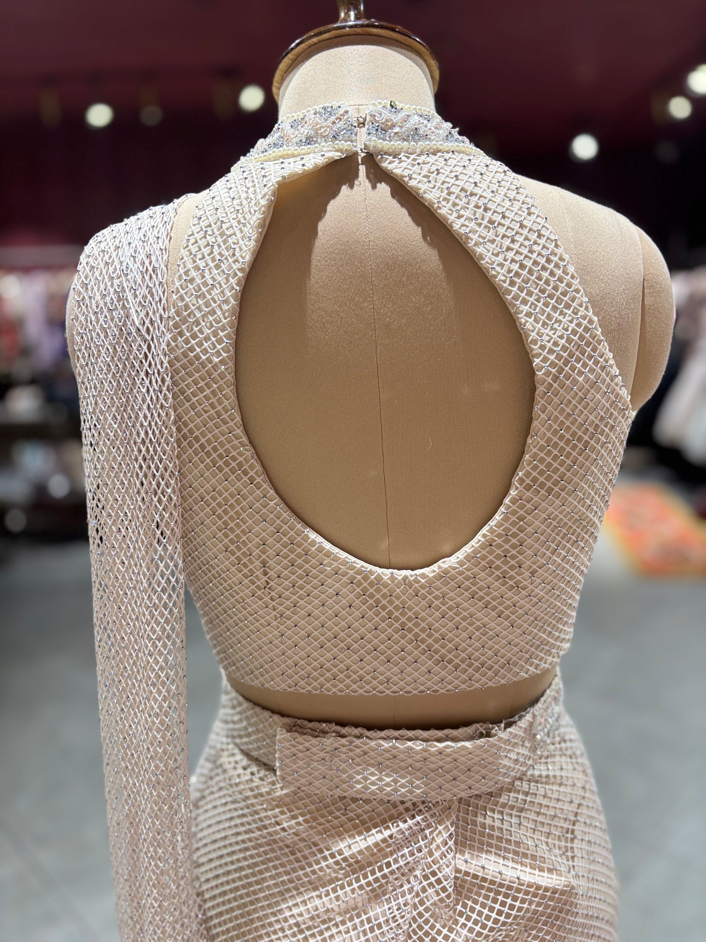 White Net Embroidered Designer Party Wear Drape Saree