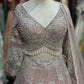 Blush Pink Silver Embroidered Designer Lehenga Set