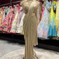 Gold Sequin Drape Designer Party Wear Saree
