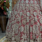 Dusty Rose Silver Floral Embroidered Designer Lehenga Set