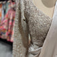 Champagne Beige Drape Saree with Embroidered Blouse