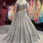 Blush Pink Heavy Embroidered Lehenga with Net Dupatta