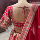 Classic Red Heavy Zari Embroidered Bridal Lehenga with Dupatta