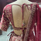 Wine Red Heavy Zari Embroidered Bridal Lehenga with Net Dupatta