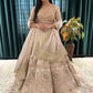 Designer Lehenga with Handcrafted Zari & Floral Embellishments