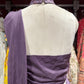 Lavender Designer Drape Saree with Sequin Embellished Couture Blouse