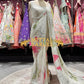 Elegant Floral Sequin Embroidered Designer Party Wear Saree