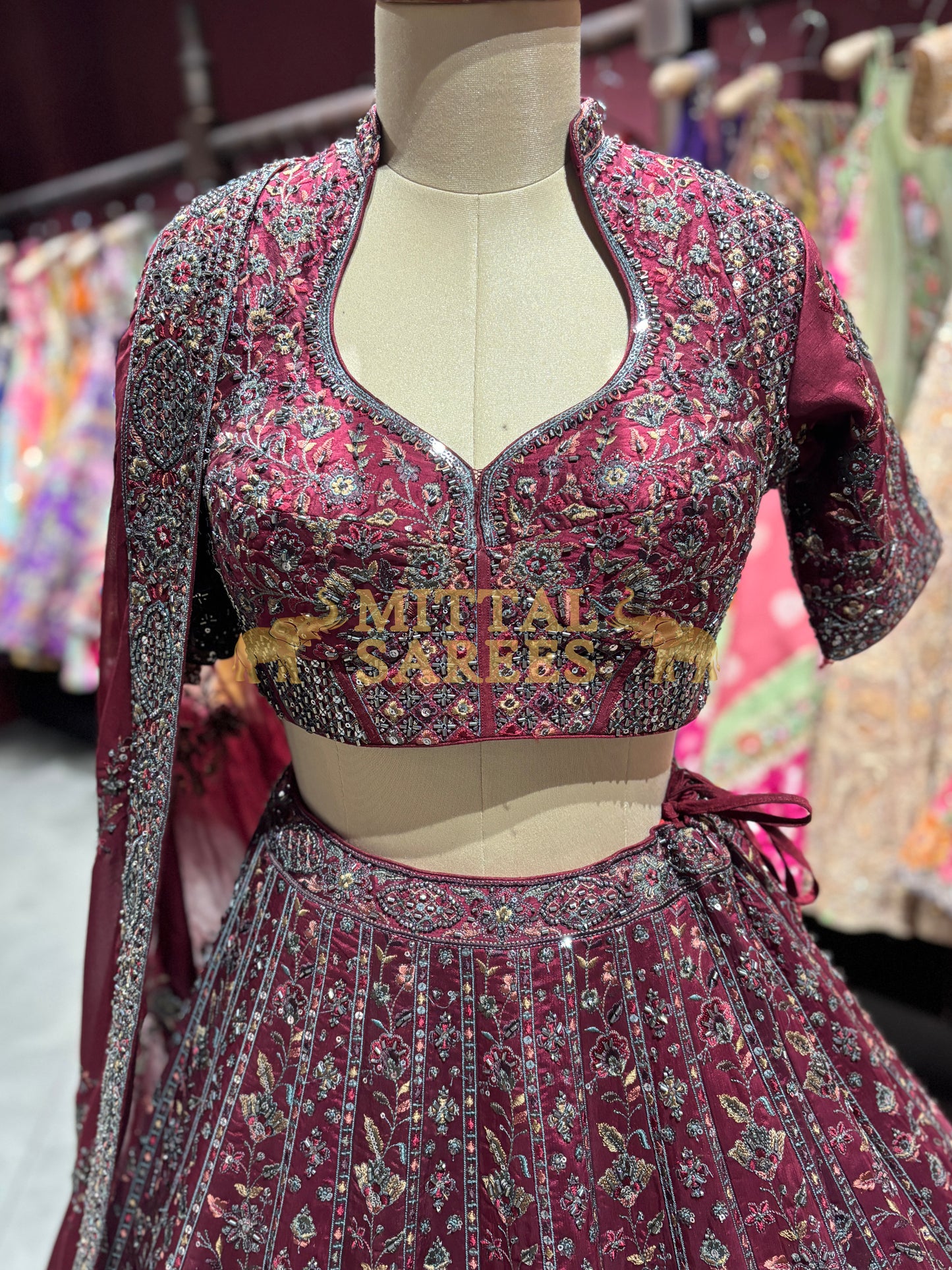 Royal Heritage Heavy Embroidered Non Bridal Lehenga Set