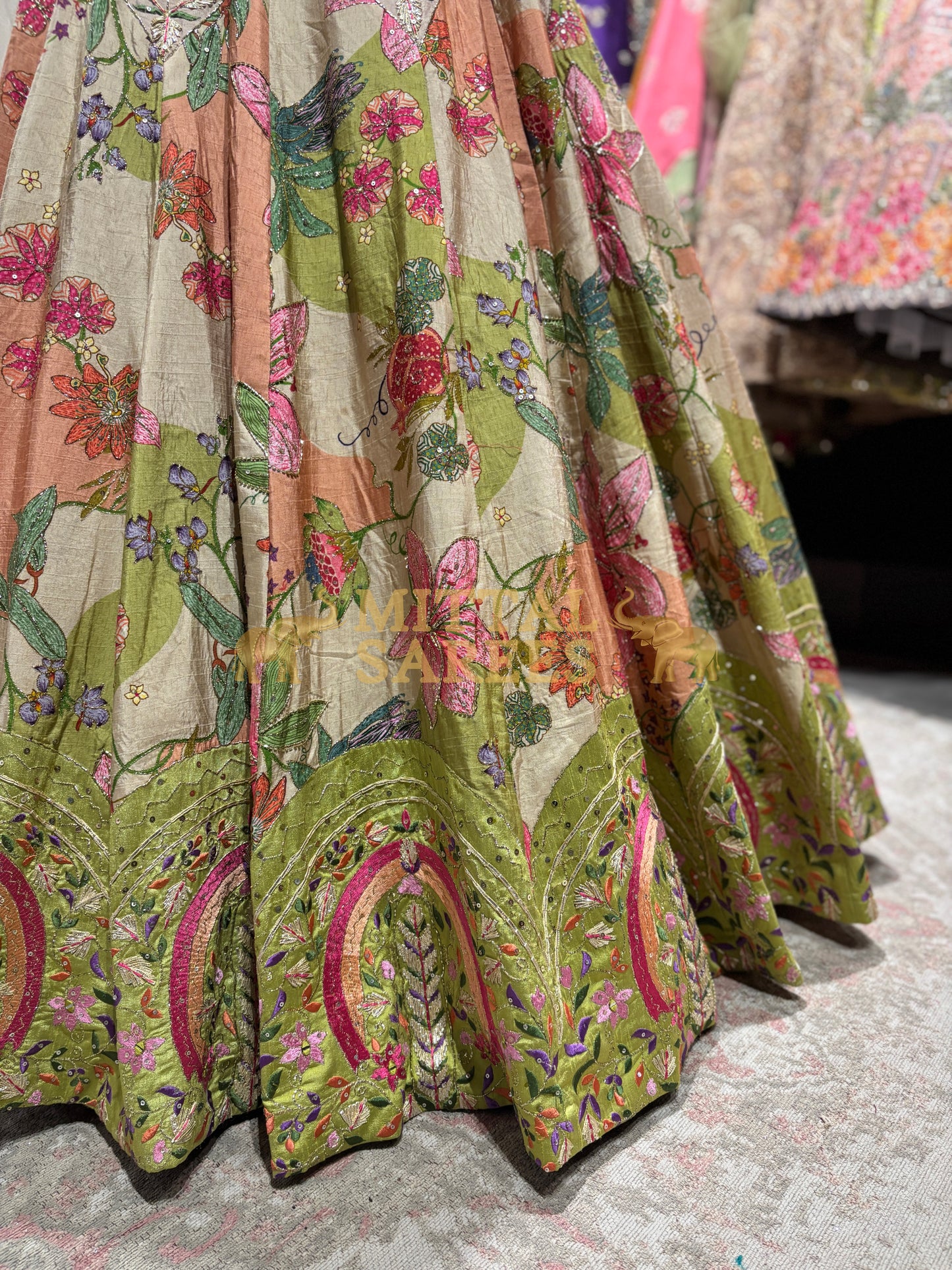 Floral Garden Embroidered Festive Lehenga Set Design