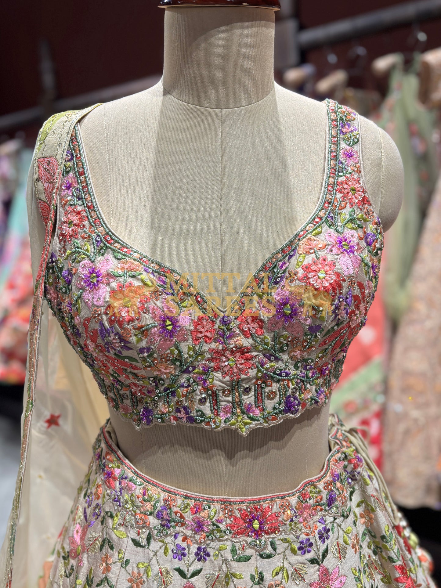 Floral Garden Embroidered Festive Lehenga Set Design