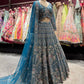 Teal Heavy Embroidered Bridal Lehenga with Dupatta Set 2026!