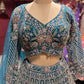 Teal Heavy Embroidered Bridal Lehenga with Dupatta Set 2026!