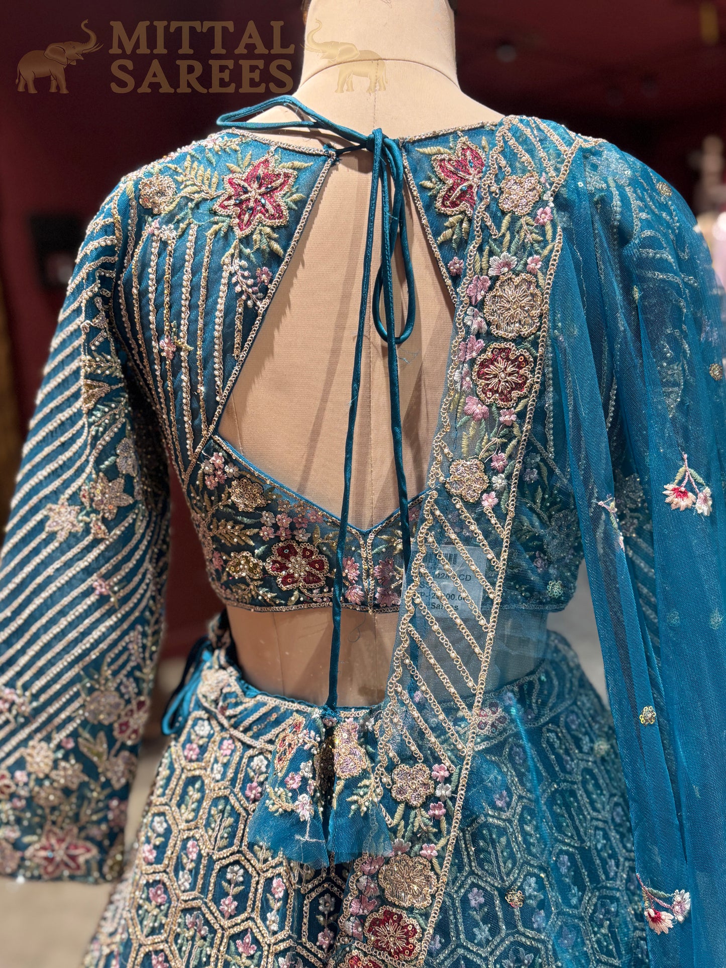 Teal Heavy Embroidered Bridal Lehenga with Dupatta Set 2026!