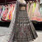 Ivory Multicolour Embroidered Bridal Lehenga Set
