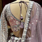 Pastel Multicolour Embroidered Bridal Lehenga Set
