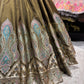 Olive Green Zari Embroidered Bridal Lehenga Set