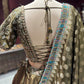 Olive Green Zari Embroidered Bridal Lehenga Set