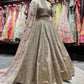 Blush Pink Gold Zari Woven Bridal Lehenga Set