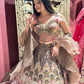 Grand Lehenga in Multicolor with Beaded Blouse & Ruffled Dupatta