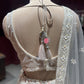 Ivory Silver Heavy Embroidered Bridal Lehenga Set