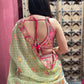 Tropical Bloom Embroidered Lehenga with Palm & Floral Motifs