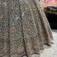 Dusty Sage Heavy Embroidered Bridal Lehenga Set
