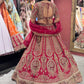 Bridal Lehenga with Hand-Embroidered Zari Sequins & Beadwork