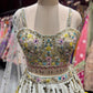 Pastel Ivory Floral Embroidered Lehenga Set